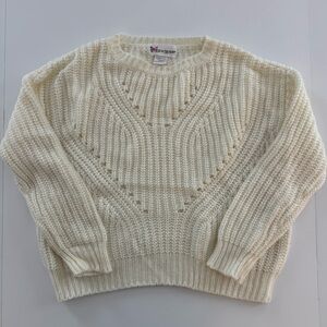 Cotton Emporium Cream Kids Sweater